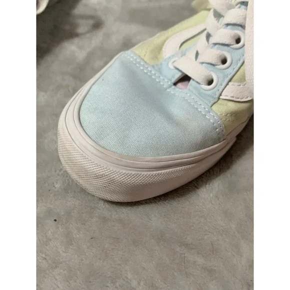 Vans Old Skool Color Block Pastel Low Top Sneakers Size 8 Women Skater Casual - Picture 14 of 14